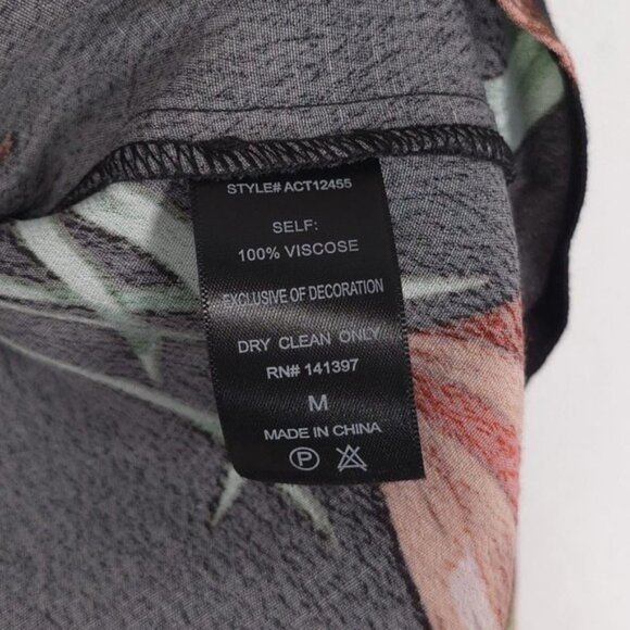 ASTR The Label Chavelle Floral Off Shoulder Top MEDIUM Viscose Black‎ ACT12455 - Picture 13 of 13